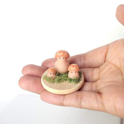 Mini Mossy Shroom Family (Orange)